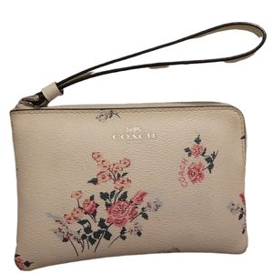 Coach zip wristlet wallet